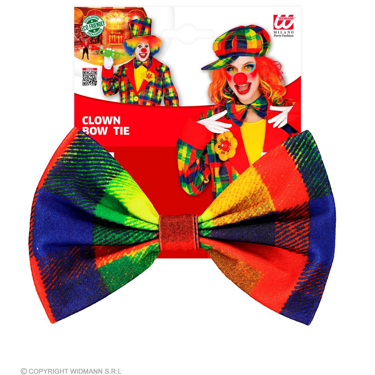 Op deze afbeelding zie je een Accessoires, van het merk Widmann. Keurige Kleurige Vlinderstrik Clown