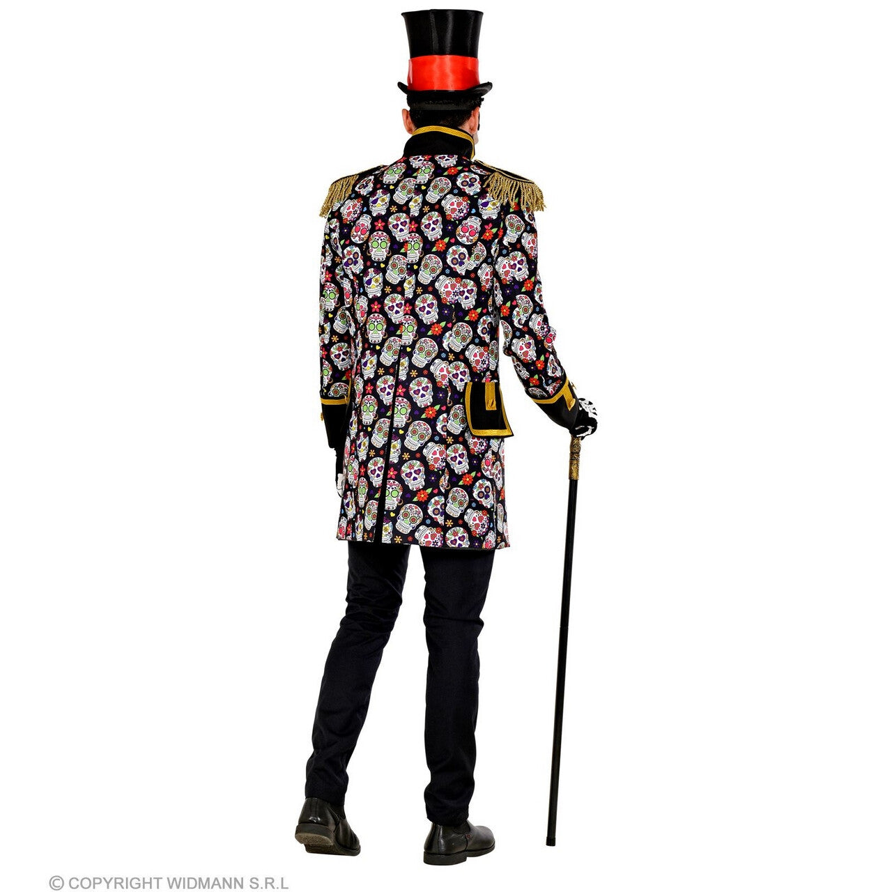 Op deze afbeelding zie je een Kostuums, van het merk Widmann. Dag Van De Doden Mr A.lijf Man