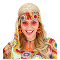 Hippie Set Peace Ketting En Oorbellen Neon Oranje