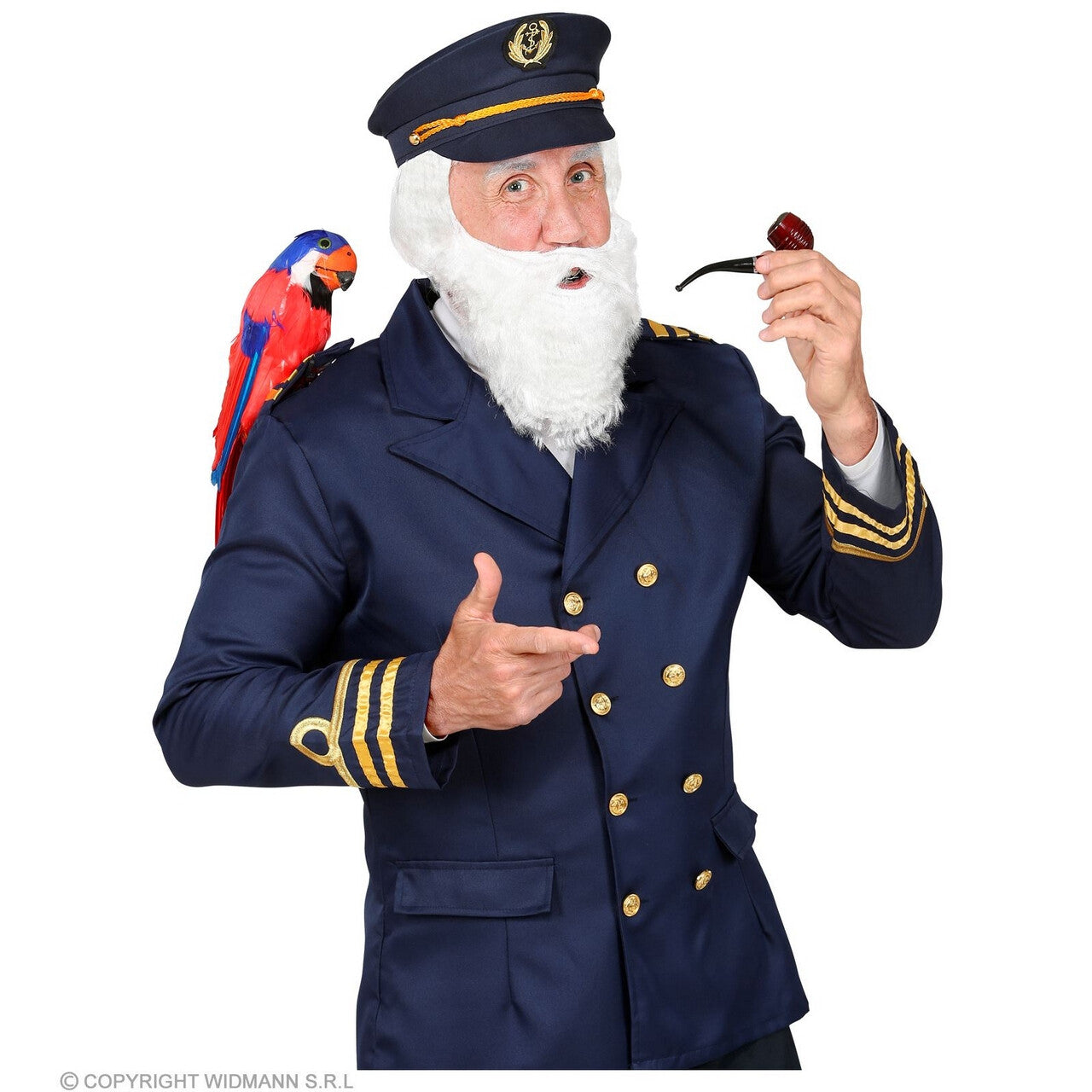 Op deze afbeelding zie je een Accessoires, van het merk Widmann. Ouwe Roestige Kapitein Iglo Accessoire Set