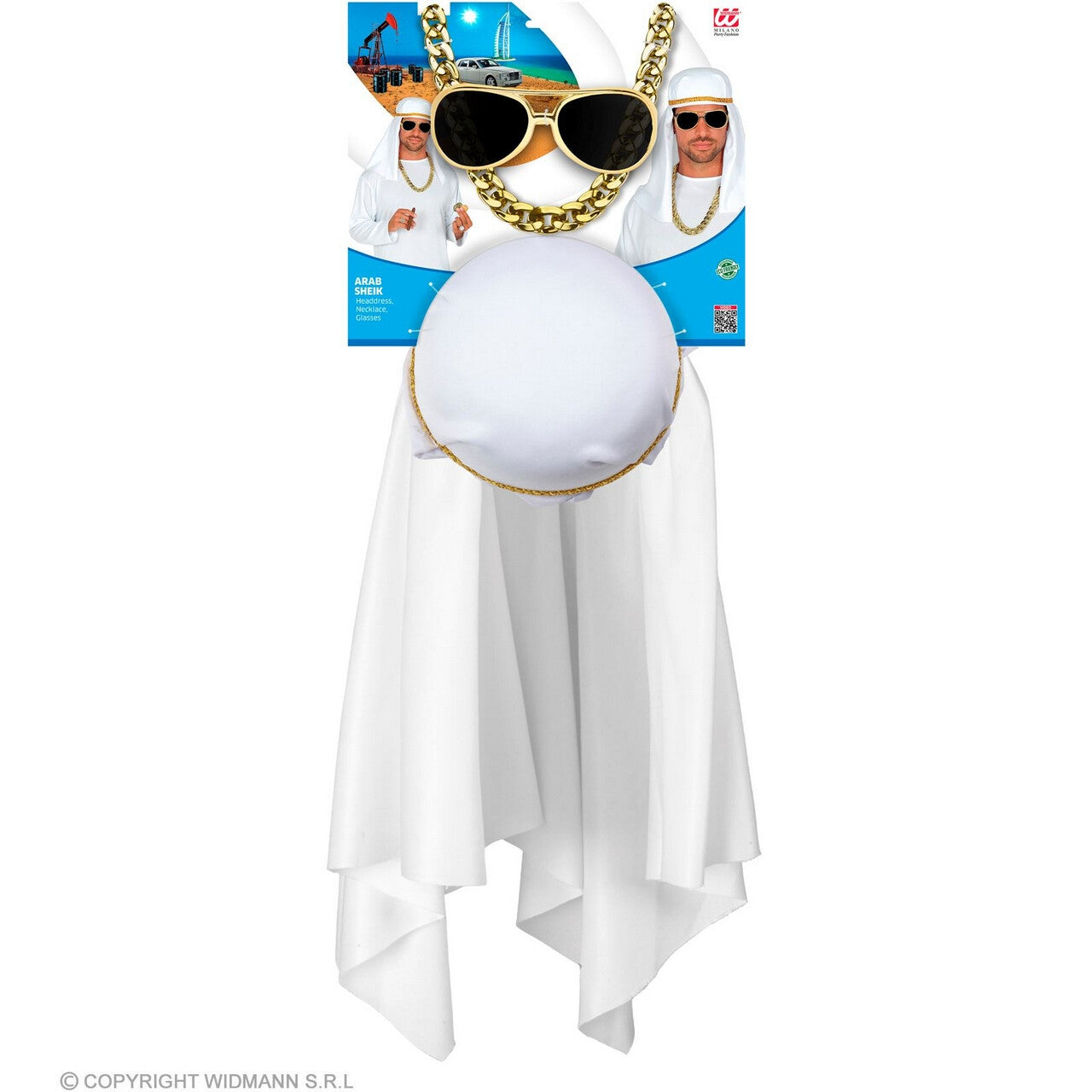 Op deze afbeelding zie je een Accessoires, van het merk Widmann. Chique Sheik Accessoire Set