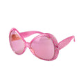 Roze Jaren 70 Bril Met Glittersteentjes