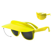 Op deze afbeelding zie je een Accessoires, van het merk Wilbers. Bril Met Zonneklep Geel
