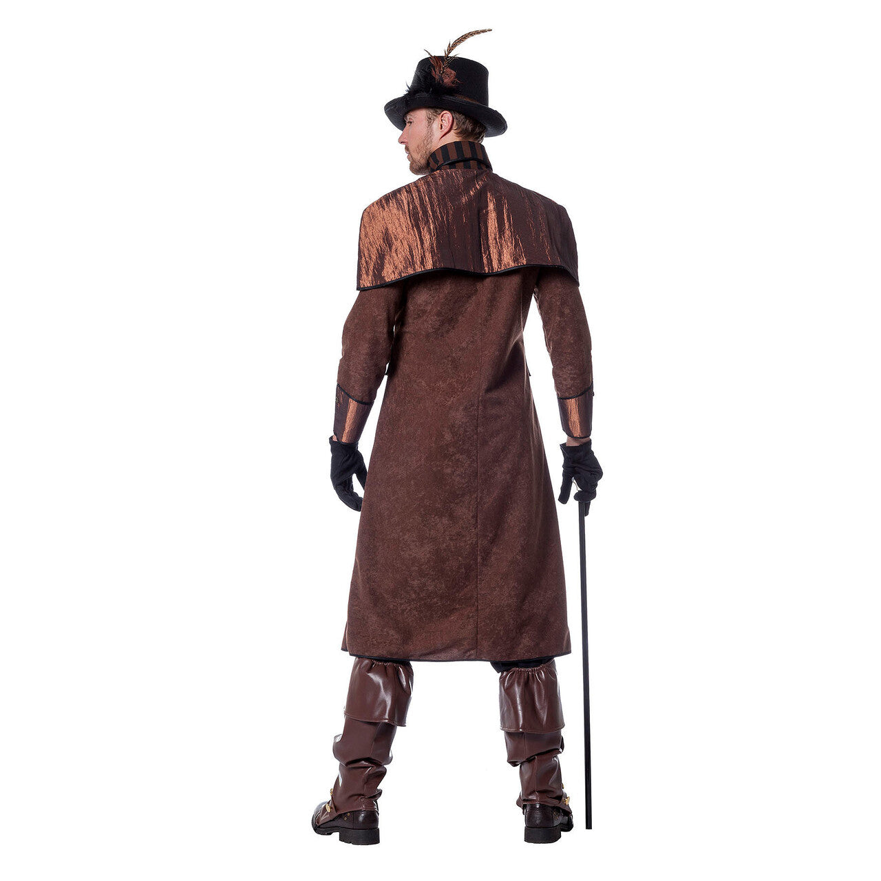 Op deze afbeelding zie je een Kostuums, van het merk Wilbers. Dark Steampunk Luxe Jas Man Kostuum