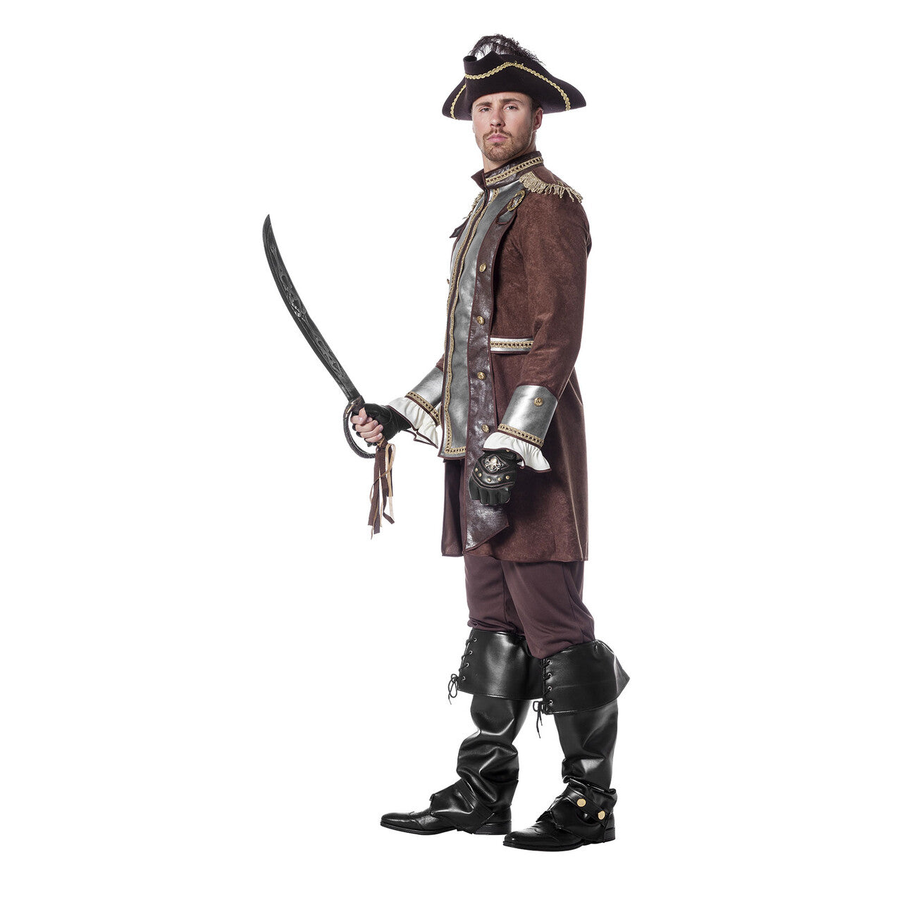 Op deze afbeelding zie je een Kostuums, van het merk Wilbers. Fashionable Piraat De Luxe Man Kostuum