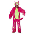 Razend Roze Monster Man Kostuum