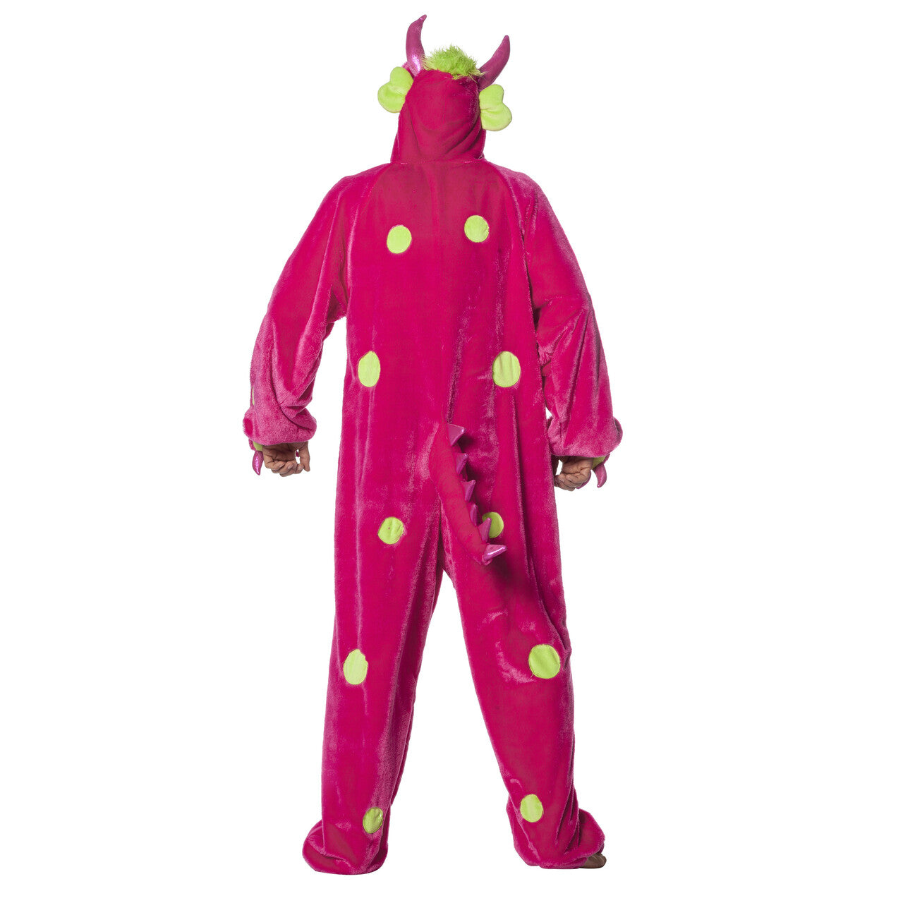 Op deze afbeelding zie je een Kostuums, van het merk Wilbers. Razend Roze Monster Man Kostuum