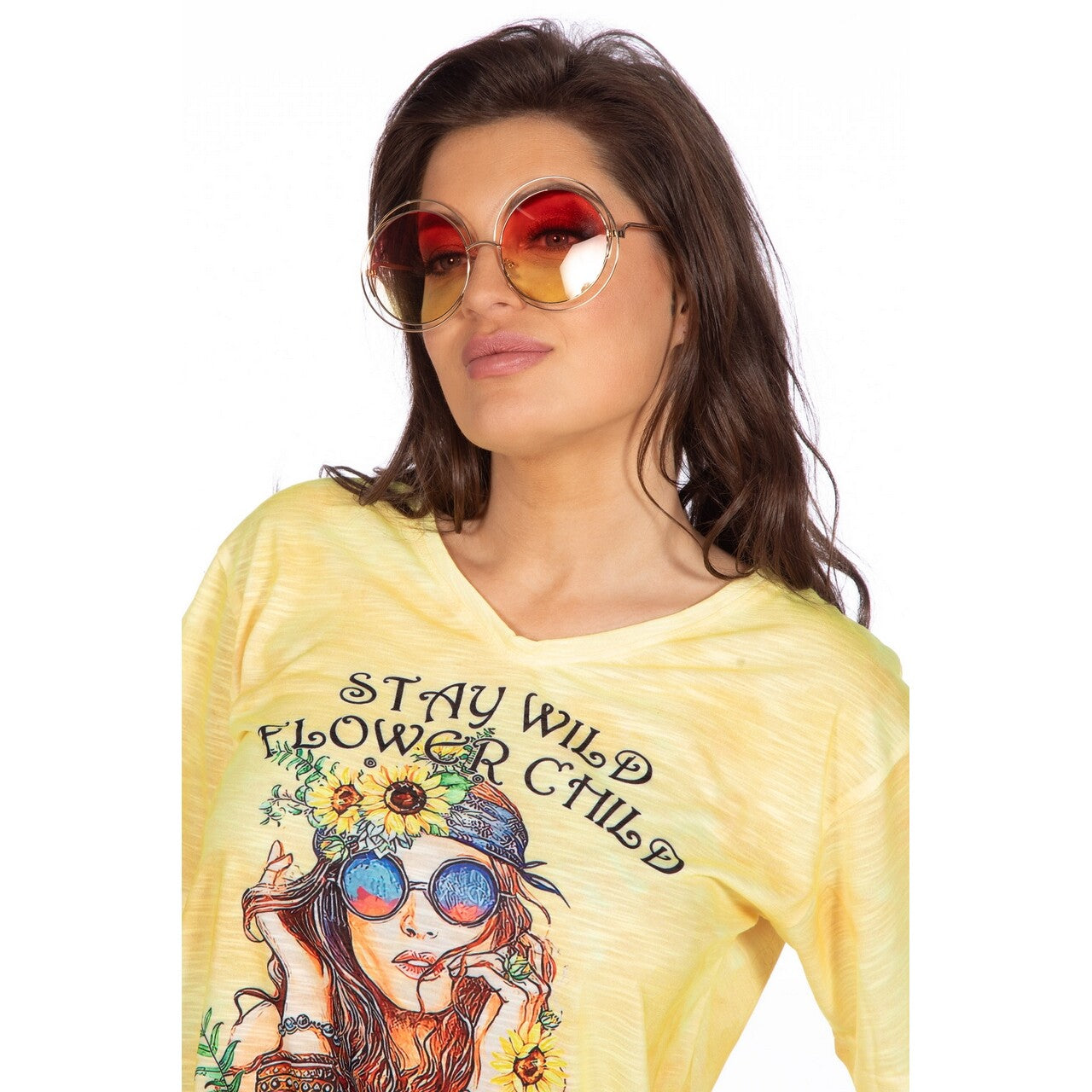 Op deze afbeelding zie je een Accessoires, van het merk Wilbers. Enorm Grote Hippie Bril
