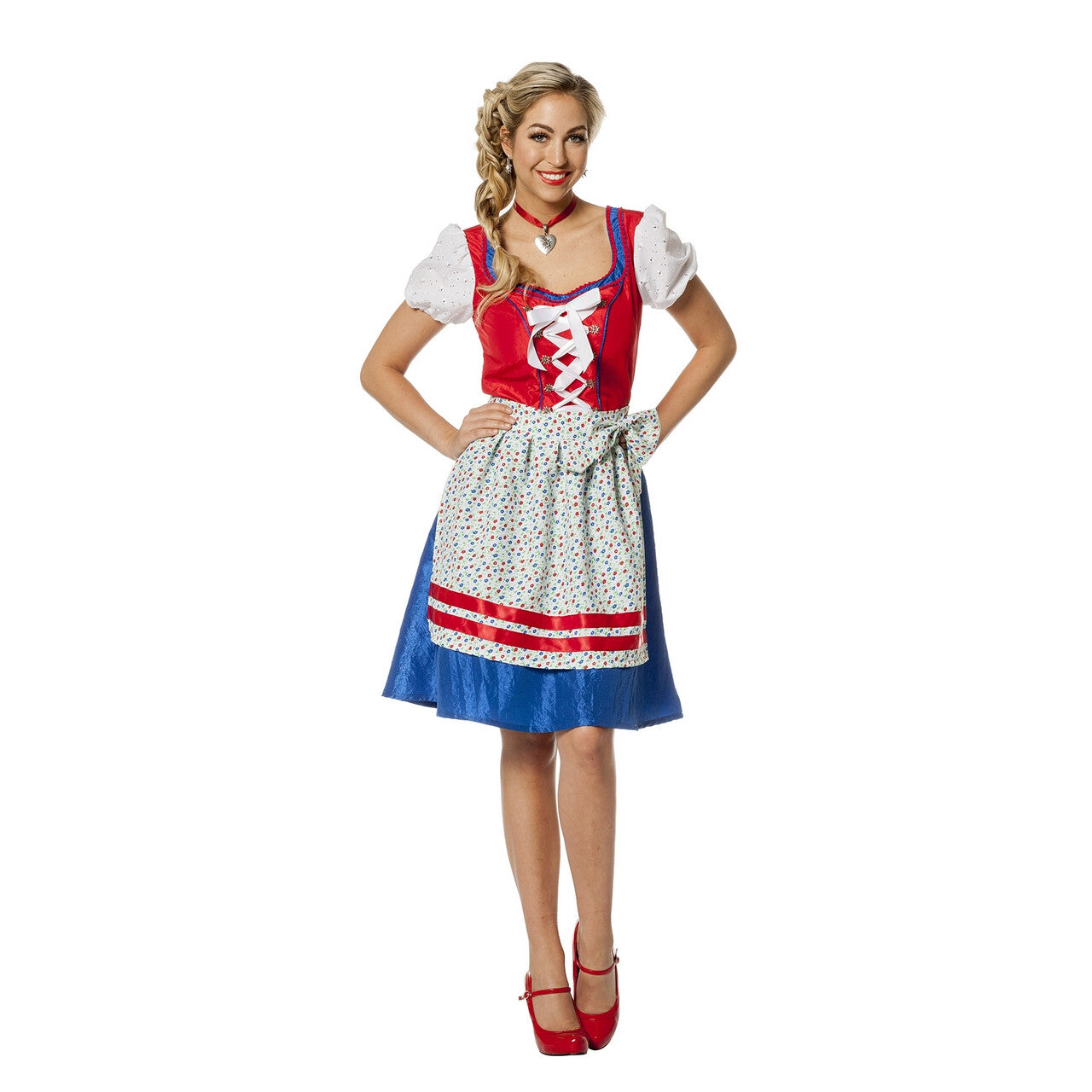 Op deze afbeelding zie je een Kostuums, van het merk Wilbers. Petra Pul Beierse Dirndl Vrouw Kostuum