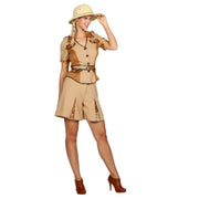Op deze afbeelding zie je een Kostuums, van het merk Wilbers. Smakelijk Hapje Voor Het Wild Safari Vrouw Kostuum
