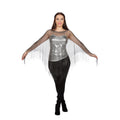 Poncho Visnet Zwart Vrouw