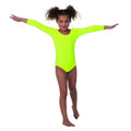Body Lange Mouwen Misty Neon Geel Meisje Kostuum