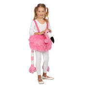 Op deze afbeelding zie je een Kostuums, van het merk Wilbers. Bungelende Flamingo Hansop Meisje Kostuum