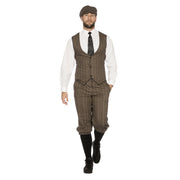 Op deze afbeelding zie je een Kostuums, van het merk Wilbers. Roaring 20s Set Bruinjohn Peaky Man Kostuum