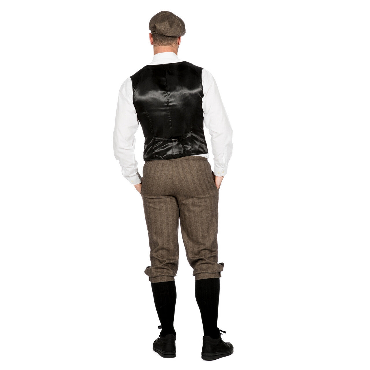 Op deze afbeelding zie je een Kostuums, van het merk Wilbers. Roaring 20s Set Bruinjohn Peaky Man Kostuum