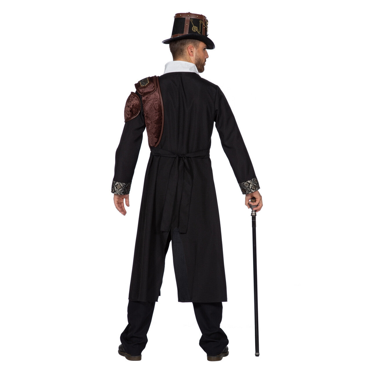 Op deze afbeelding zie je een Kostuums, van het merk Wilbers. Heertje Steampunk Jas Met Raderen Man