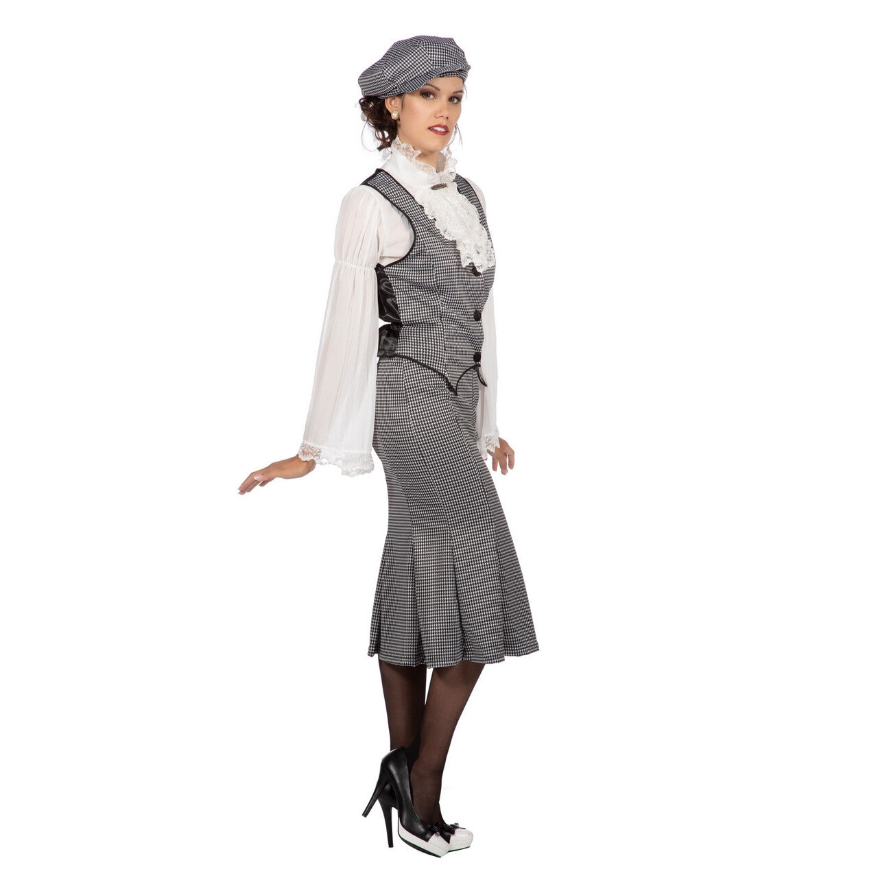 Op deze afbeelding zie je een Kostuums, van het merk Wilbers. Set Roaring 20s Polly Eastender Vrouw Kostuum