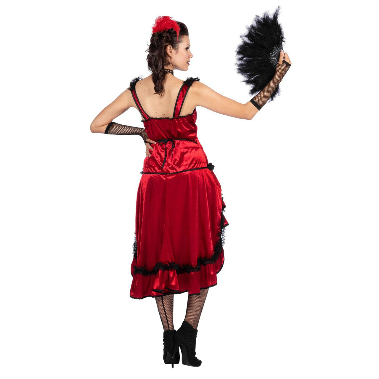 Op deze afbeelding zie je een Kostuums, van het merk Wilbers. Saloon Girl Kitty Luxe Vrouw Kostuum