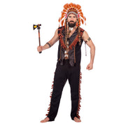 Op deze afbeelding zie je een Kostuums, van het merk Wilbers. Stoere Indiaan White Eagle Man Kostuum