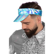 Op deze afbeelding zie je een Accessoires, van het merk Wilbers. Metallic Blauwe Too Cool For Blue Zonneklep