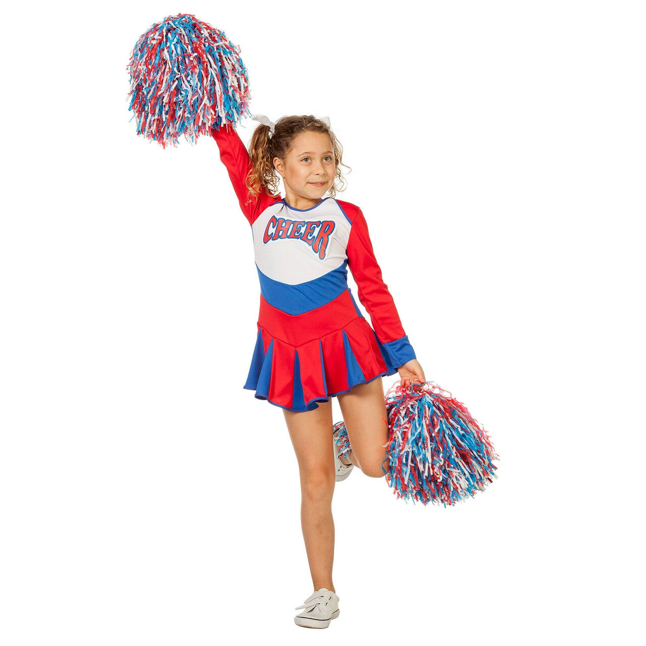 Op deze afbeelding zie je een Kostuums, van het merk Wilbers. Cheerleader Go Go Go Meisje Kostuum