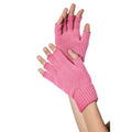 Gebreide Vingerloze Handschoenen Licht Roze