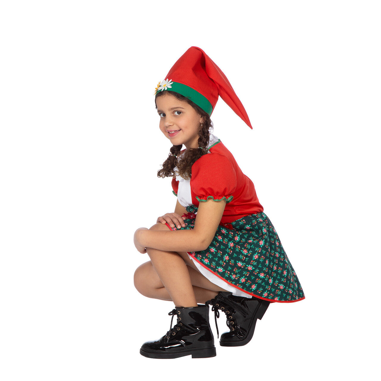 Op deze afbeelding zie je een Kostuums, van het merk Wilbers. Kabouterjongen Felicia Flap Meisje Kostuum