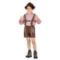 Rood Wit Geblokte Tiroler Blouse Jongen