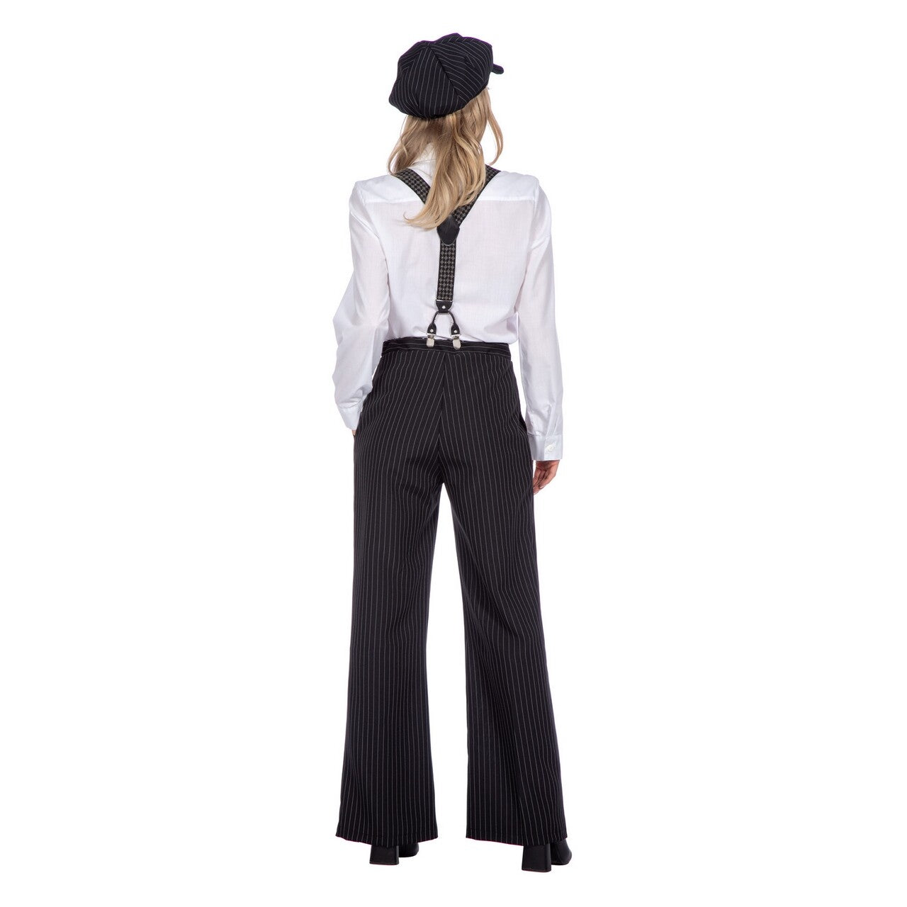Op deze afbeelding zie je een Kostuums, van het merk Wilbers. Roaring 20s Krijtstreep Broek Vrouw