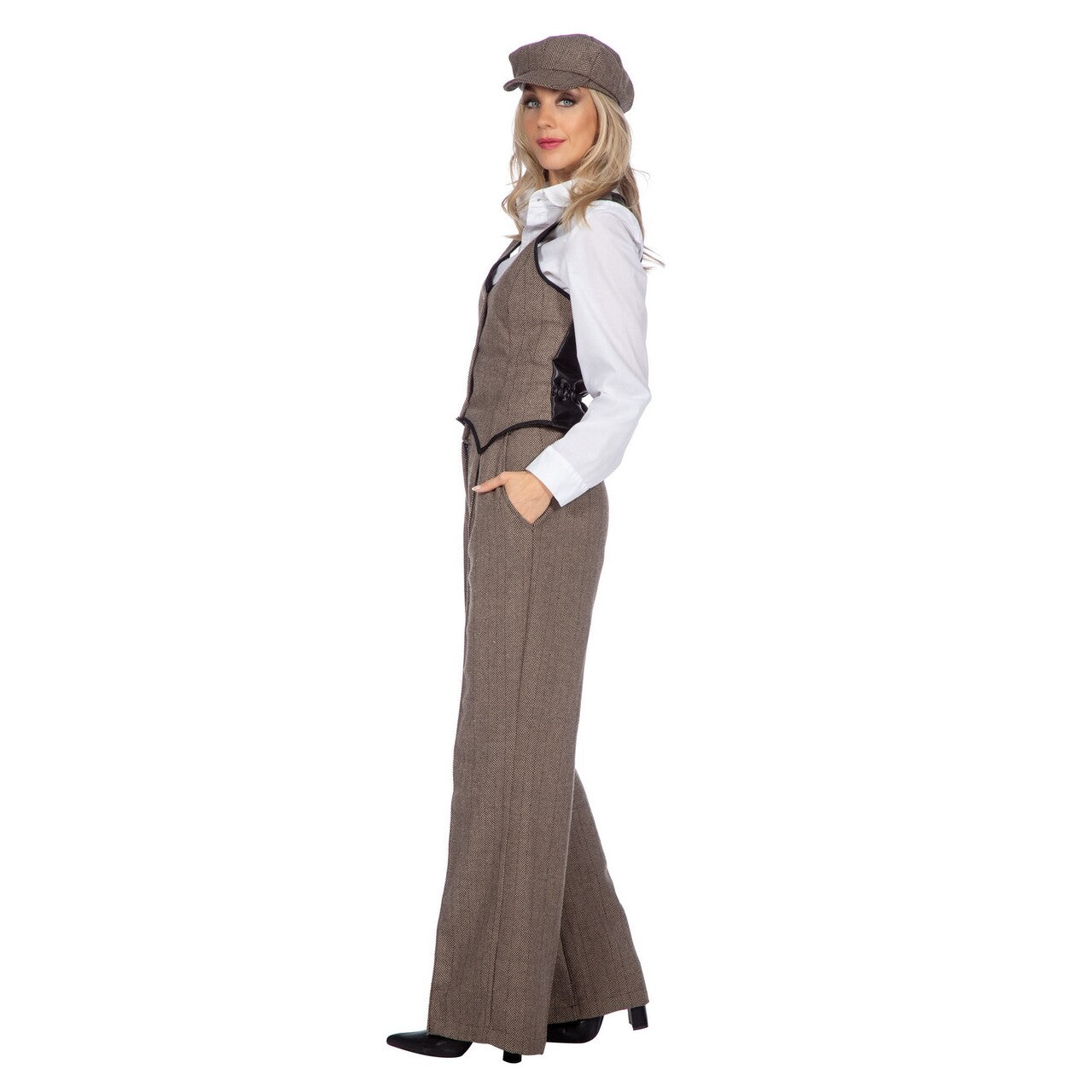 Op deze afbeelding zie je een Kostuums, van het merk Wilbers. Roaring 20s Rebel Vrouw Kostuum
