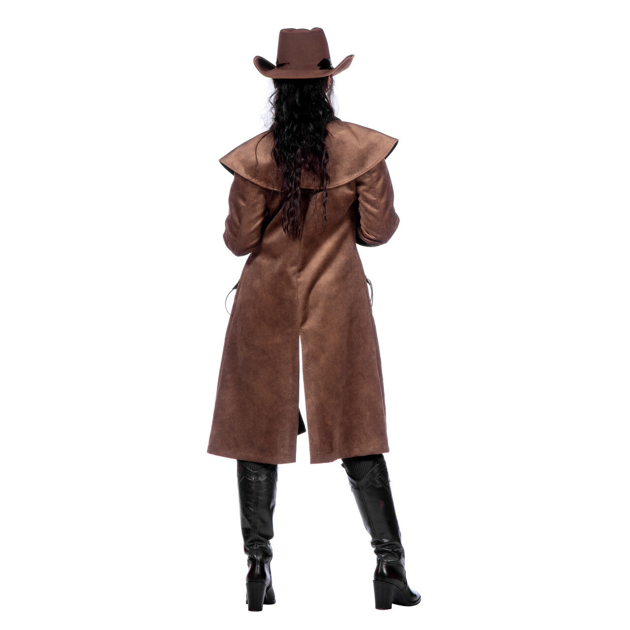 Op deze afbeelding zie je een Kostuums, van het merk Wilbers. Jane West Bountyhunter Jas Vrouw