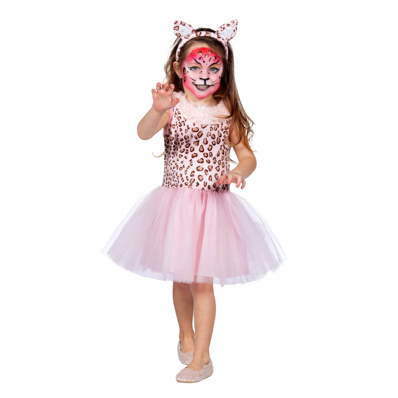 Op deze afbeelding zie je een Kostuums, van het merk Wilbers. Roze Panter Wilde Ballet Danseres Meisje Kostuum