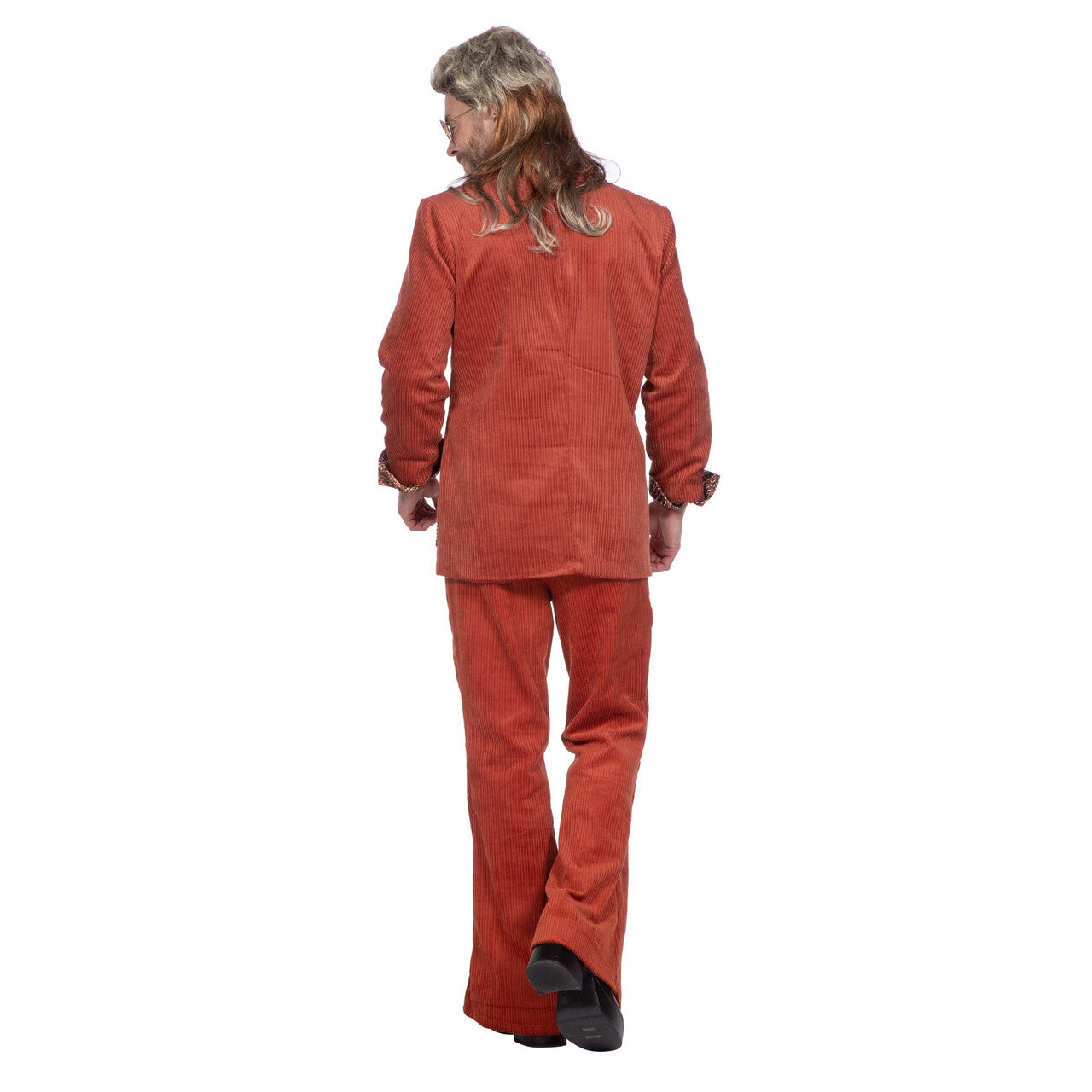 Op deze afbeelding zie je een Kostuums, van het merk Wilbers. That Is So 70s Corduroy George Man Kostuum