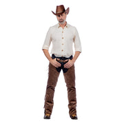 Op deze afbeelding zie je een Kostuums, van het merk Wilbers. Beige Cowboy Blouse Clay White Man