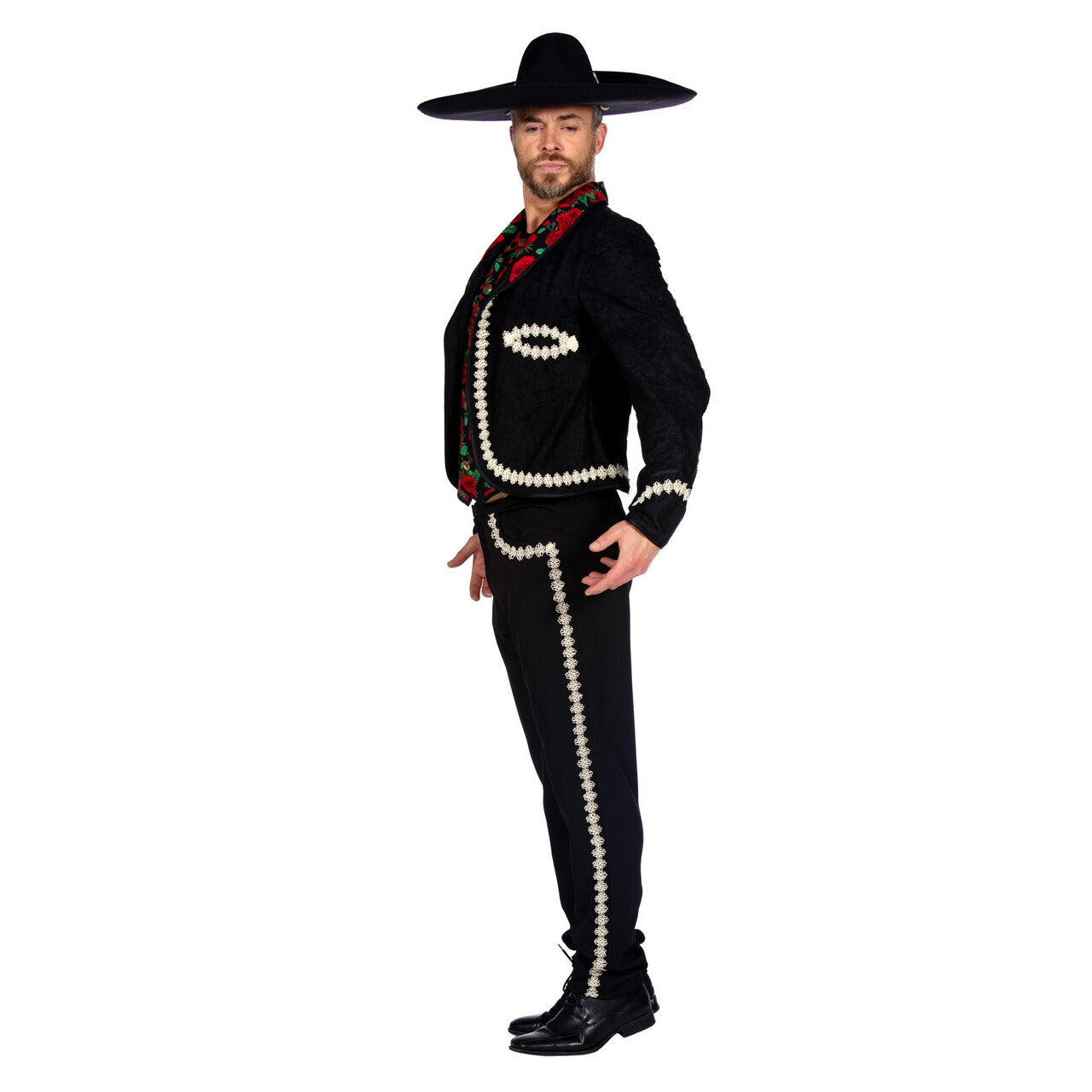 Op deze afbeelding zie je een Kostuums, van het merk Wilbers. Mexicaanse Mariachi Bandlid Carlos Man Kostuum