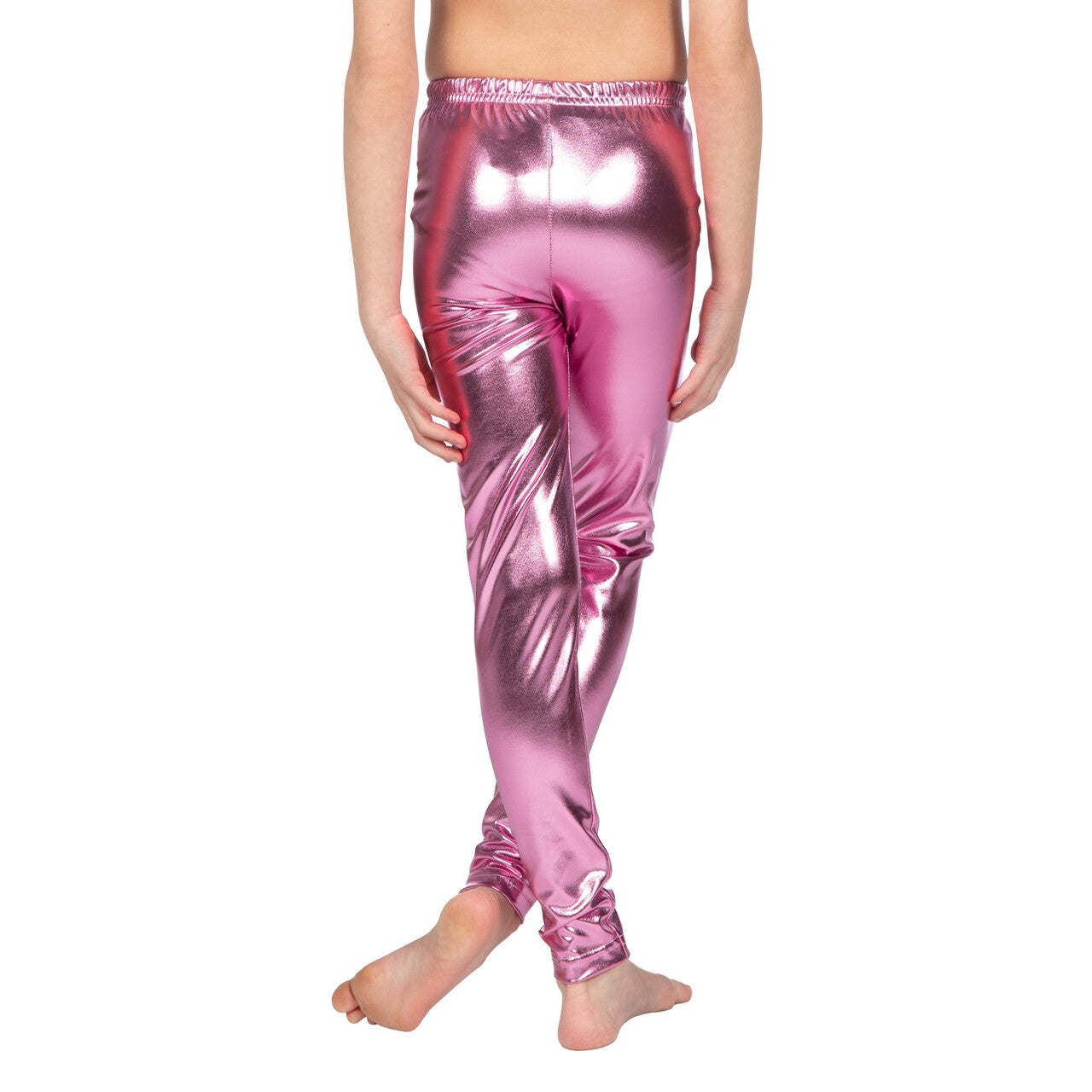 Op deze afbeelding zie je een Kostuums, van het merk Wilbers. Legging Pretty In Pink Metallic Meisje
