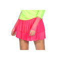 Neon Roze Strokenrok Disco Vrouw
