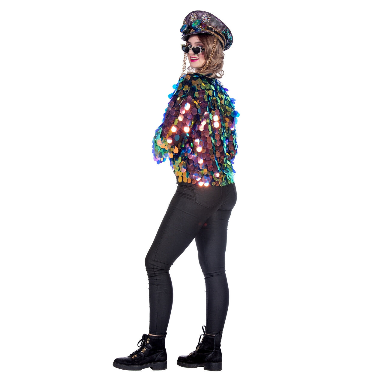 Op deze afbeelding zie je een Kostuums, van het merk Wilbers. Mrs Shine-A-Lot Jas Vrouw