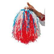 Op deze afbeelding zie je een Accessoires, van het merk Wilbers. Cheerleader Pret Pompom Rood Wit Blauw 1 Stuk