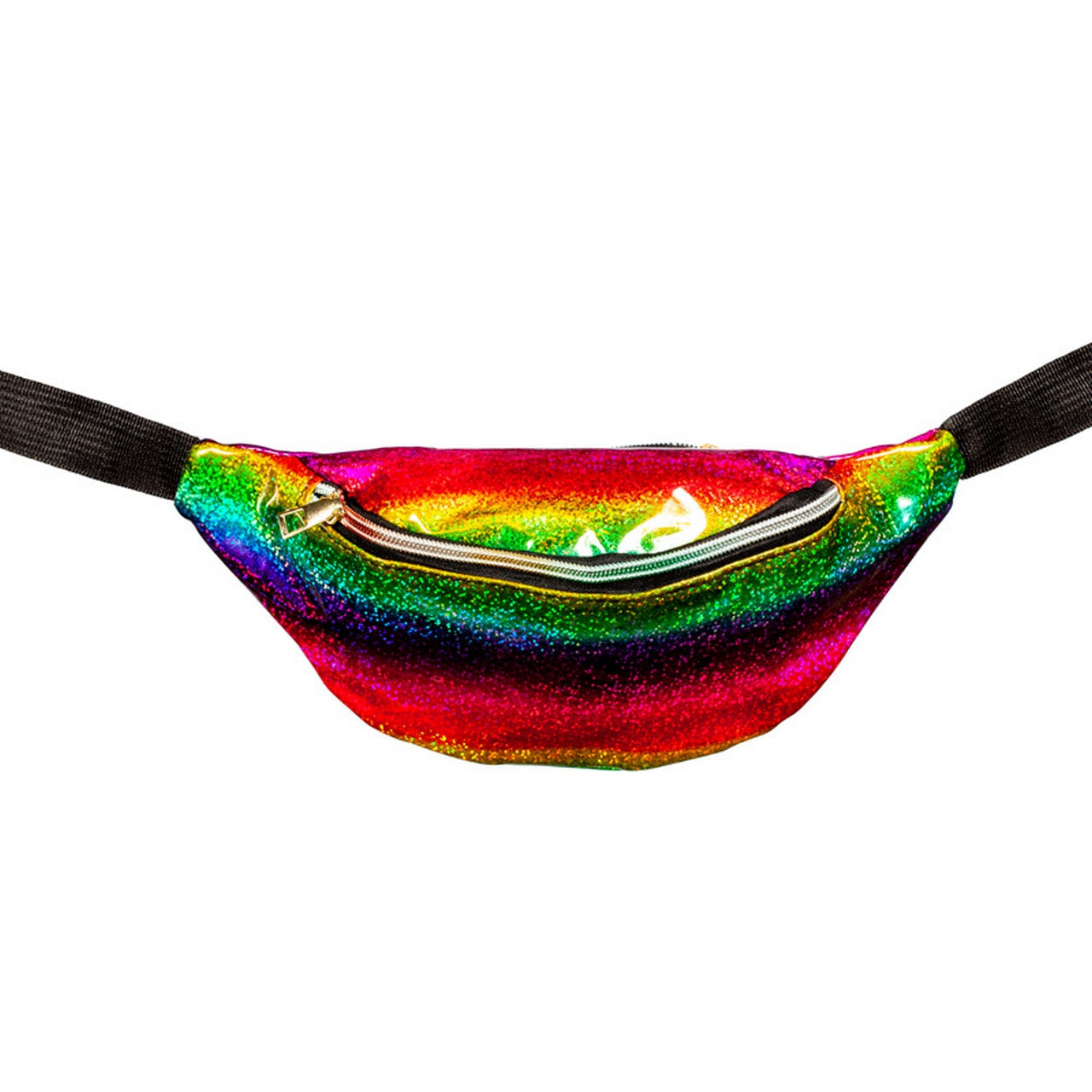 Op deze afbeelding zie je een Accessoires, van het merk Wilbers. Buideltas Rainbow Fever Jaren 90