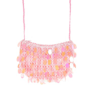 Op deze afbeelding zie je een Accessoires, van het merk Wilbers. Handtas Pailletten Roze Elegance
