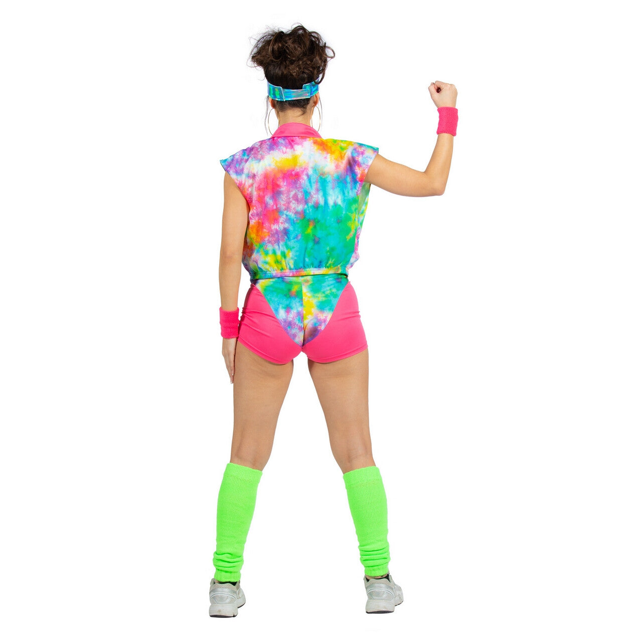Op deze afbeelding zie je een Kostuums, van het merk Wilbers. Fitgirl Rollerskate Miami Beach Rosa Vrouw Kostuum