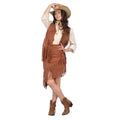 Howdy Cowgirl Set Bruin Vrouw Kostuum