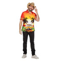 Hawaiishirt Sunset Hippie Busje Oranje Man