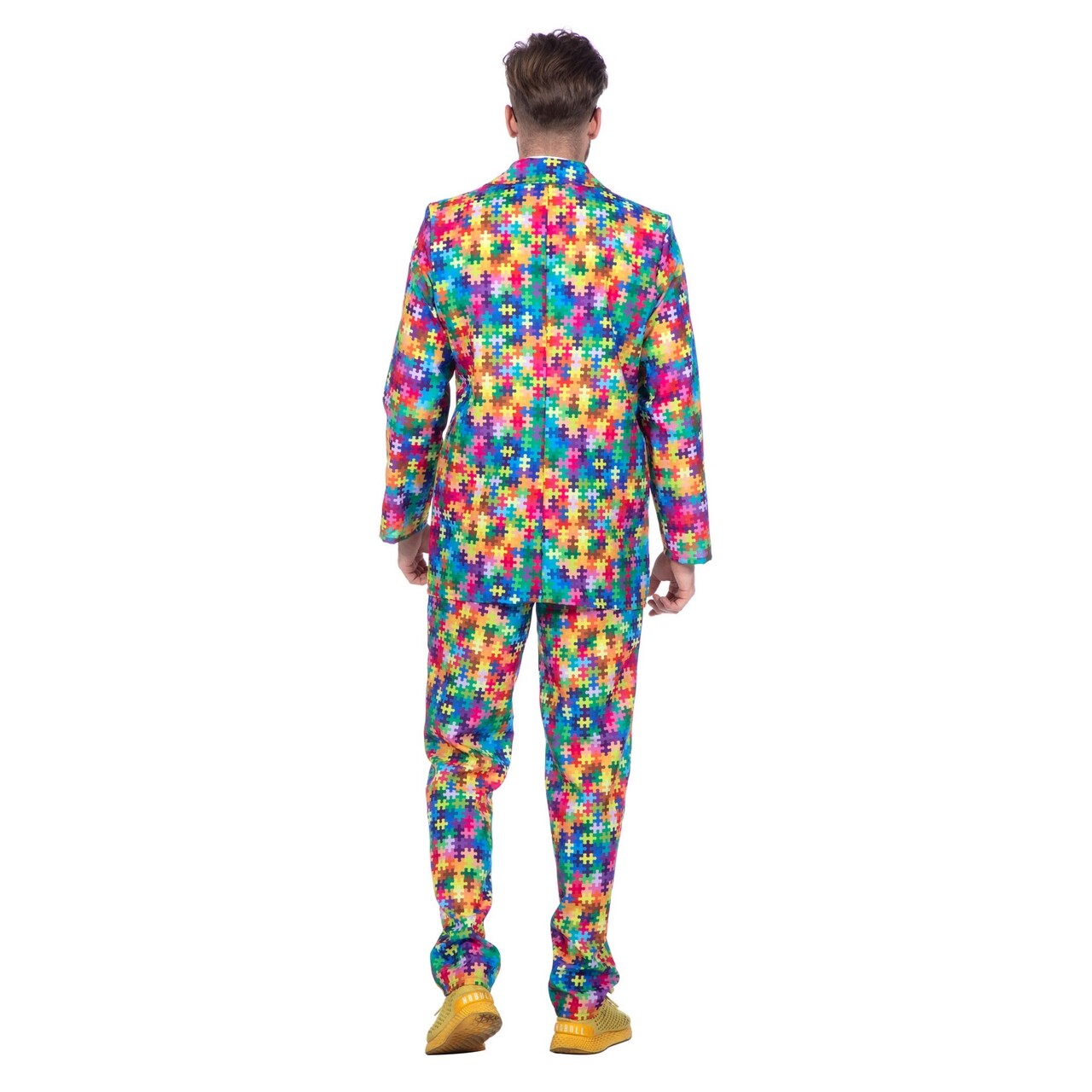 Op deze afbeelding zie je een Kostuums, van het merk Wilbers. Het Ontbrekende Puzzelstukje Man Kostuum
