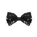 Dress To Impress Pailletten Vlinderstrik Zwart