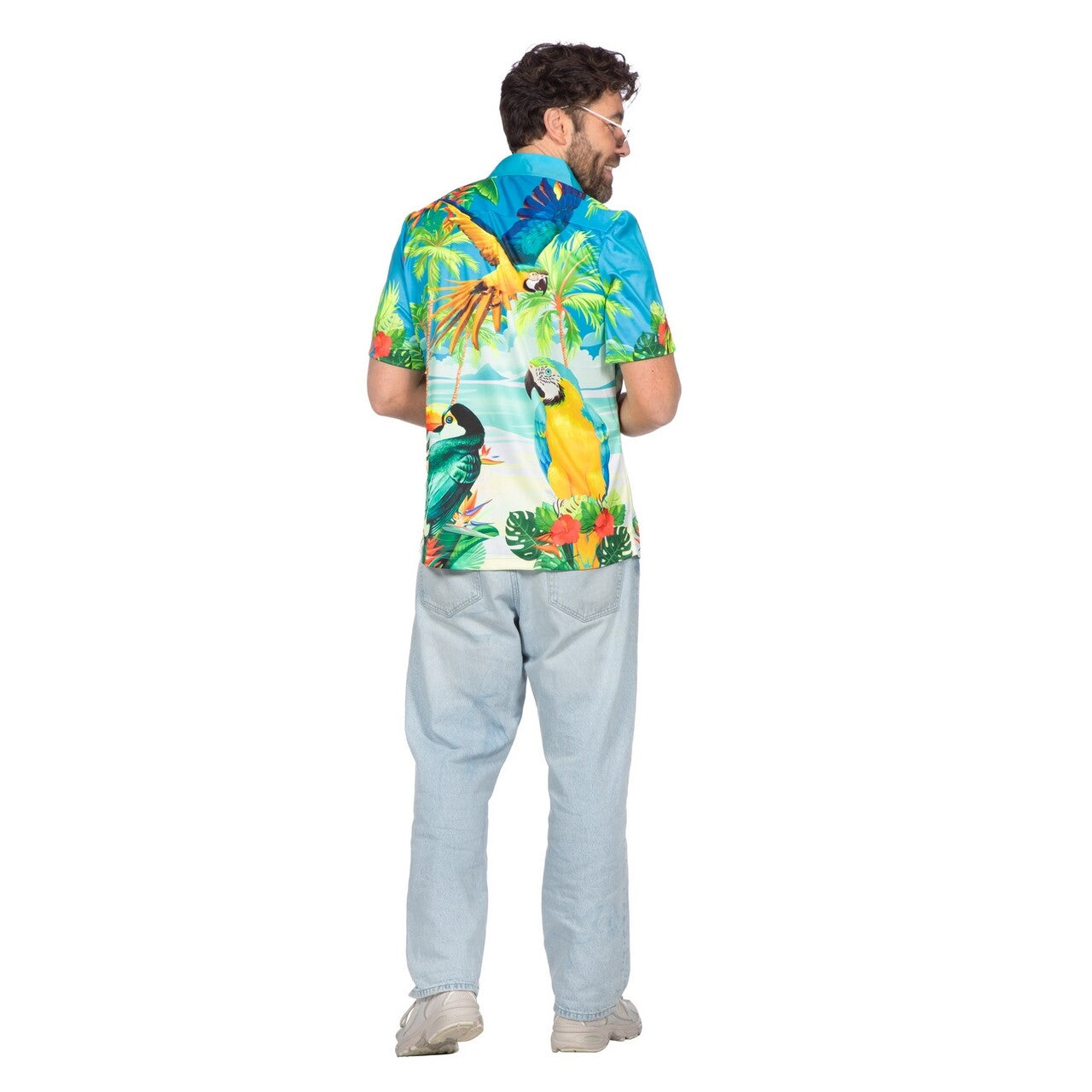 Op deze afbeelding zie je een Kostuums, van het merk Wilbers. Ultimate Beach Party Shirt Man Kostuum