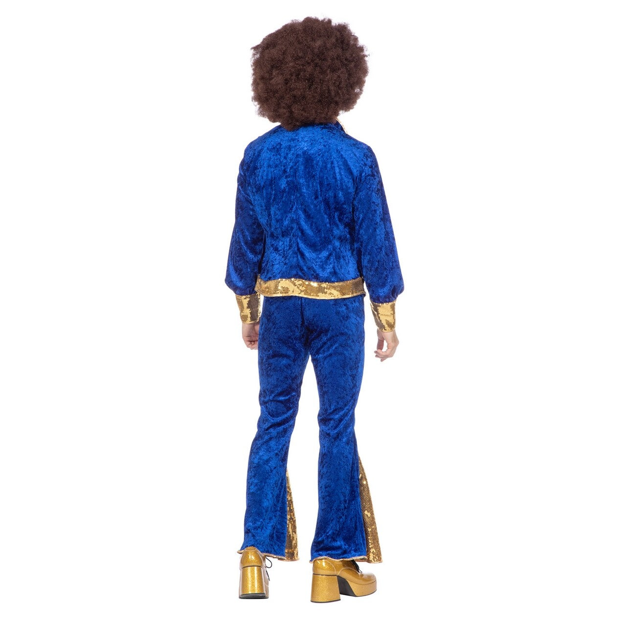 Op deze afbeelding zie je een Kostuums, van het merk Wilbers. Boogie Bob Glitter Disco Man Kostuum