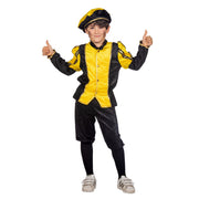 Op deze afbeelding zie je een Kostuums, van het merk Wilbers. Vrolijk Pietje Geel Pietenpak Kind Kind Kostuum
