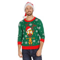 Kersttrui Groen Met Rendier Volwassen